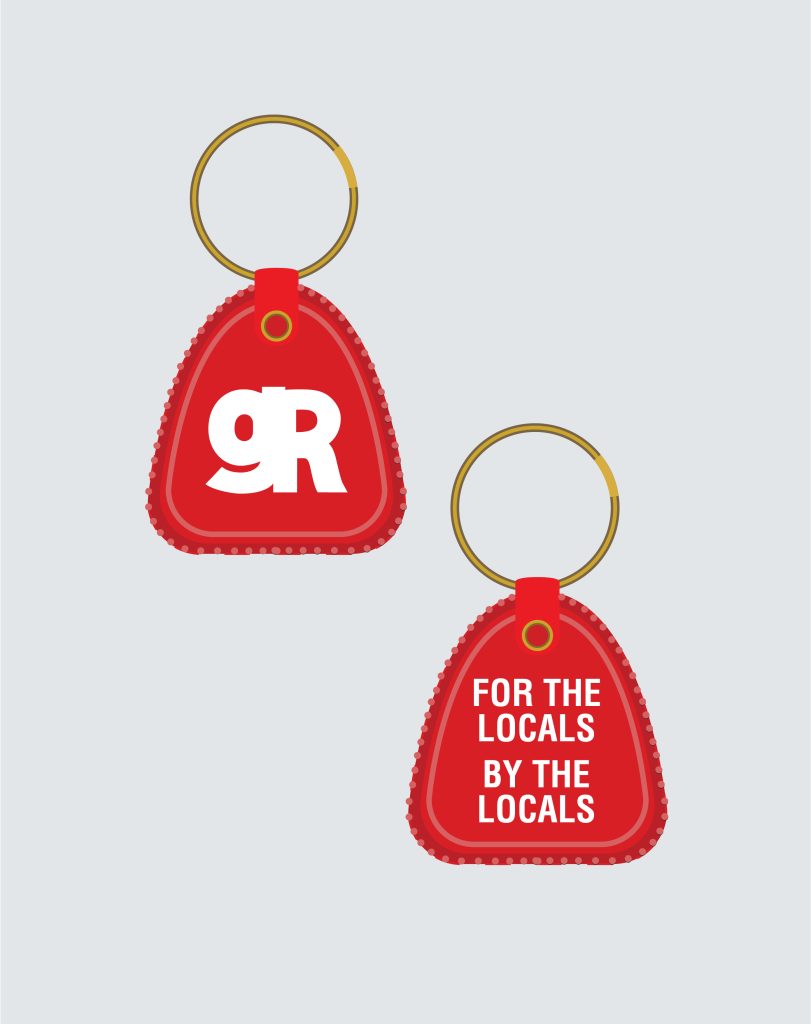 FOR THE LOCALS KEYCHAIN- Red